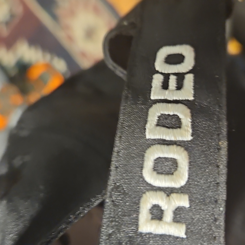 Black Rodeo Embroidered Cap - Picture 3 of 4